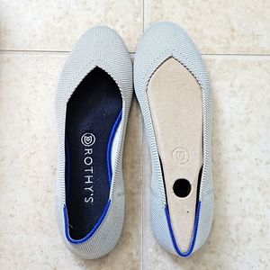 Rothy's Flax Birdseye Flats Rounded Toe 8.5